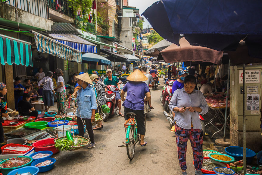 Hanoi market stall