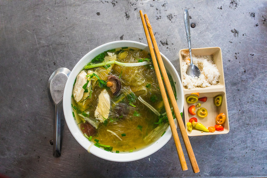 chicken vermicelli hanoi